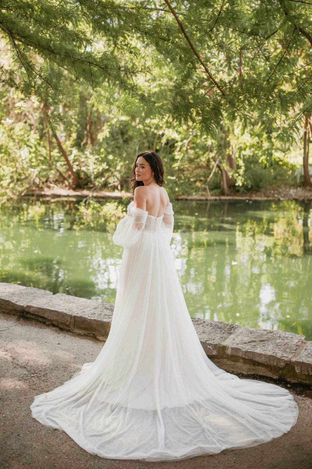 Robe Bohème de Mariage en Tulle