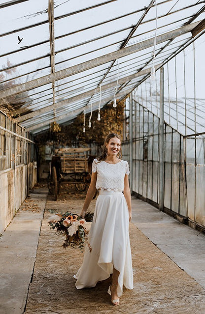 Robe de Mariée Bohème Deux Pièces