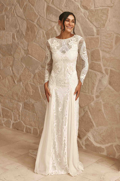 Robe Bohème Mariage Dos Nu Dentelle