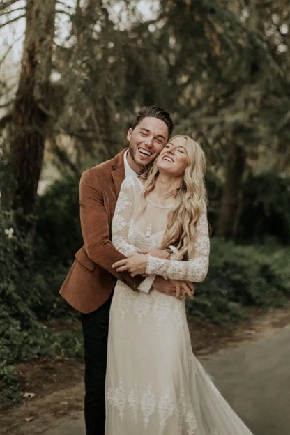 Robe Dentelle Bohème Mariage