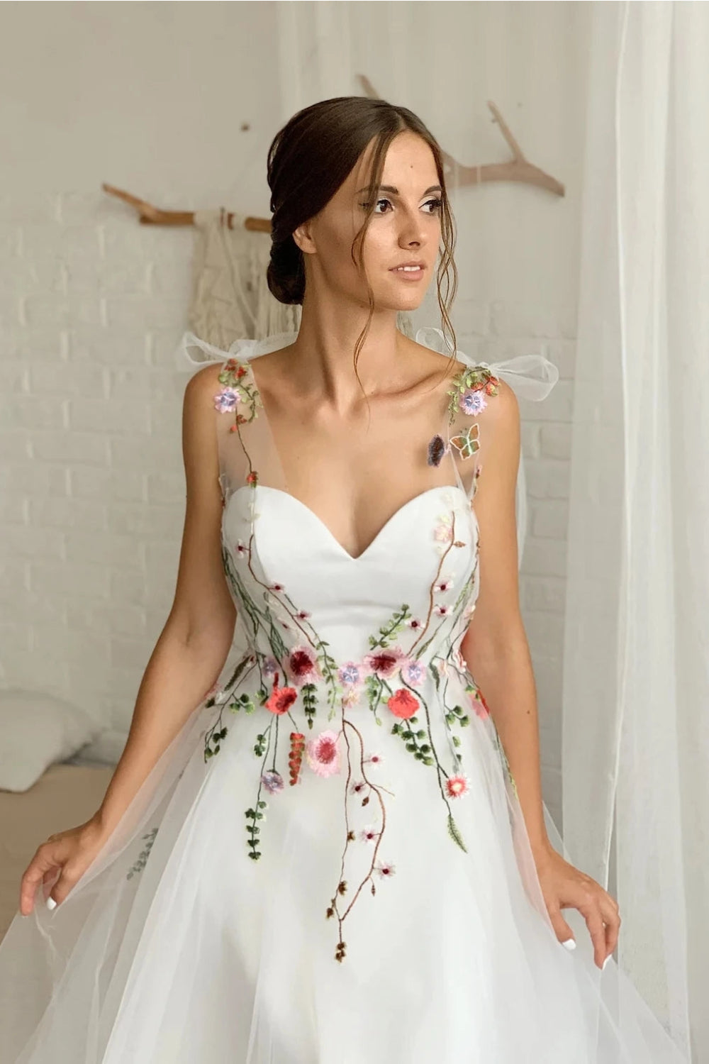 Robe Mariage Champêtre Fleurie