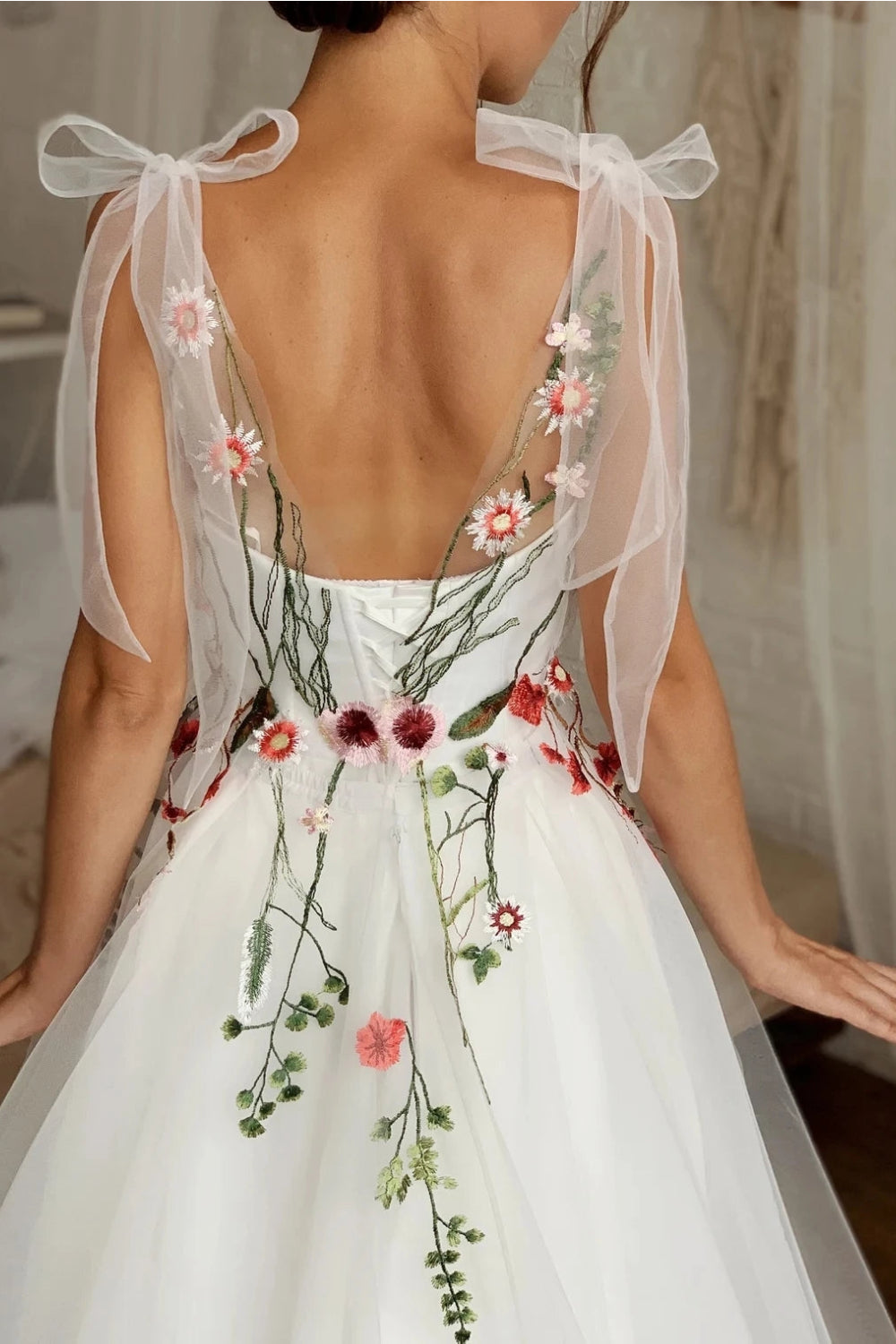 Robe Mariage Champêtre Fleurie