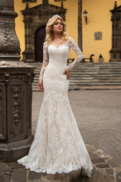 Robe Mariée Manche Longue