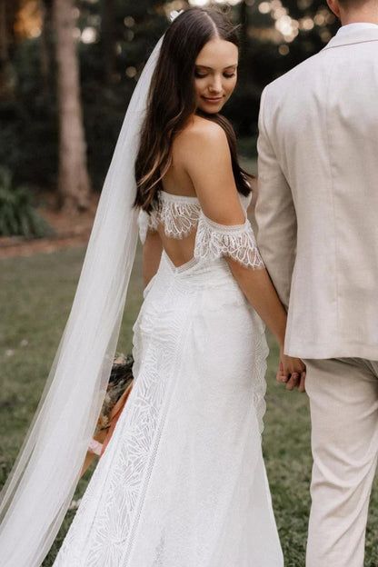 Robe Style Bohème Blanche Mariage