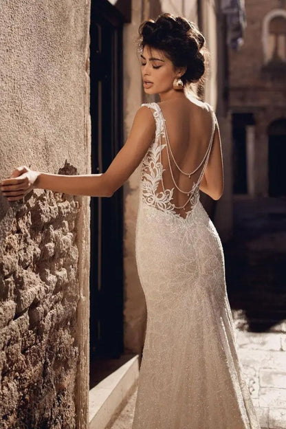 Robe de Mariée Bohème Champagne