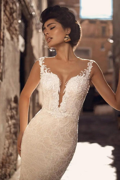 Robe de Mariée Bohème Champagne