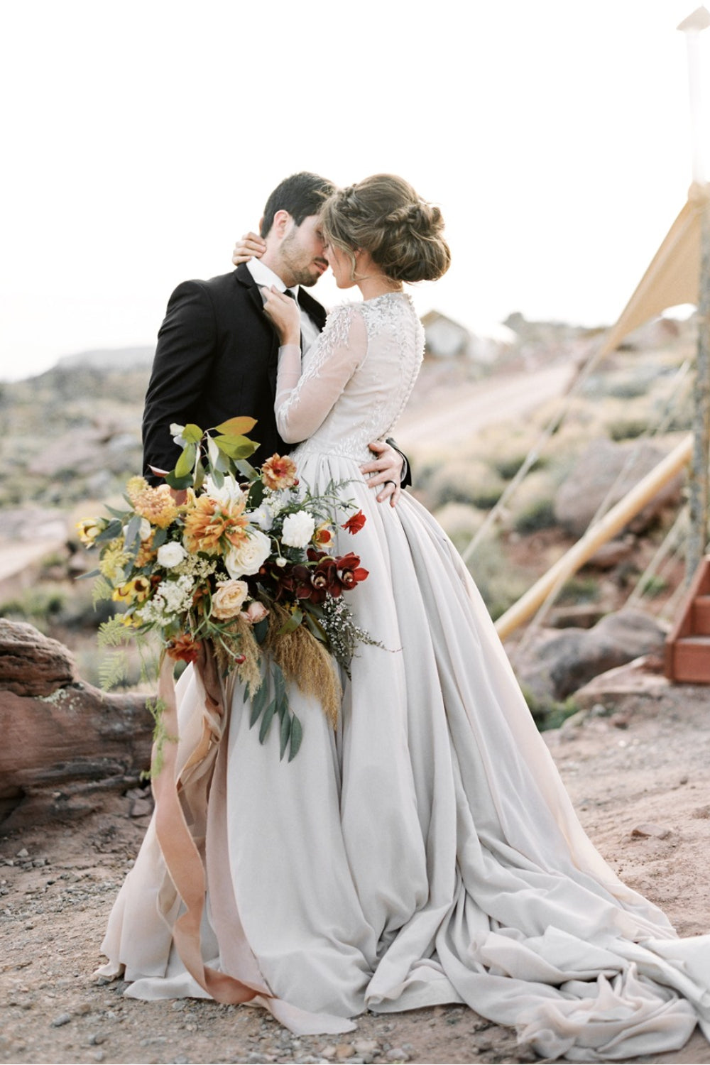 Robe de Mariée Bohème Ivoire