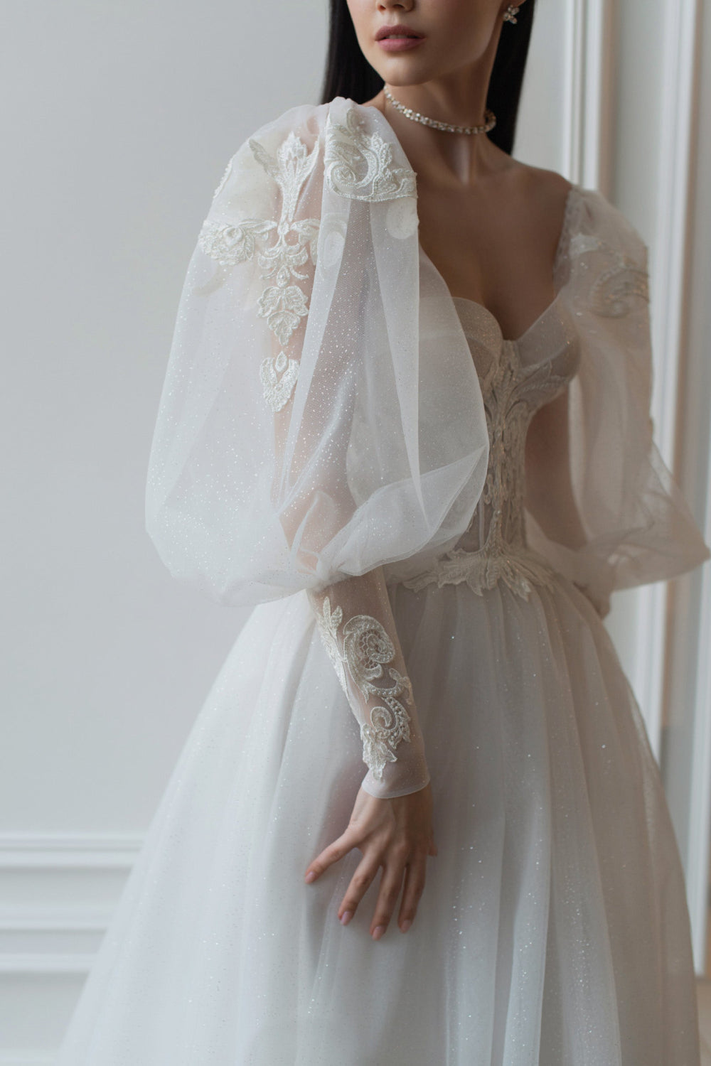 Robe de Mariée Bohème Manche Longue