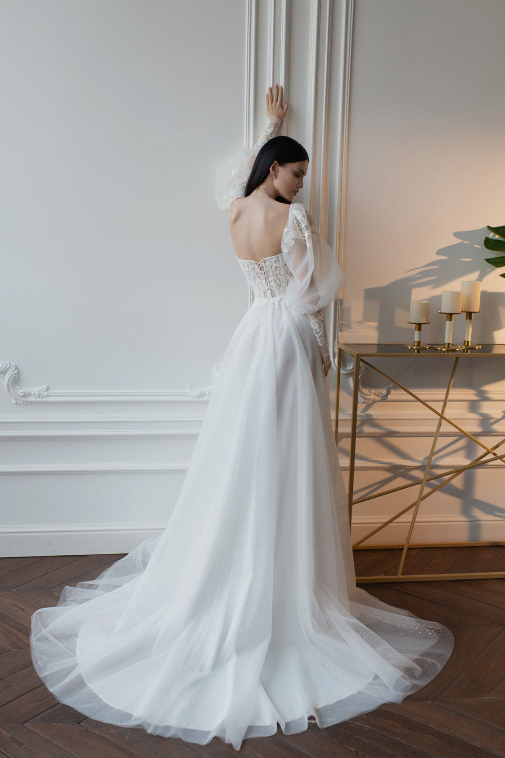 Robe de Mariée Bohème Manche Longue