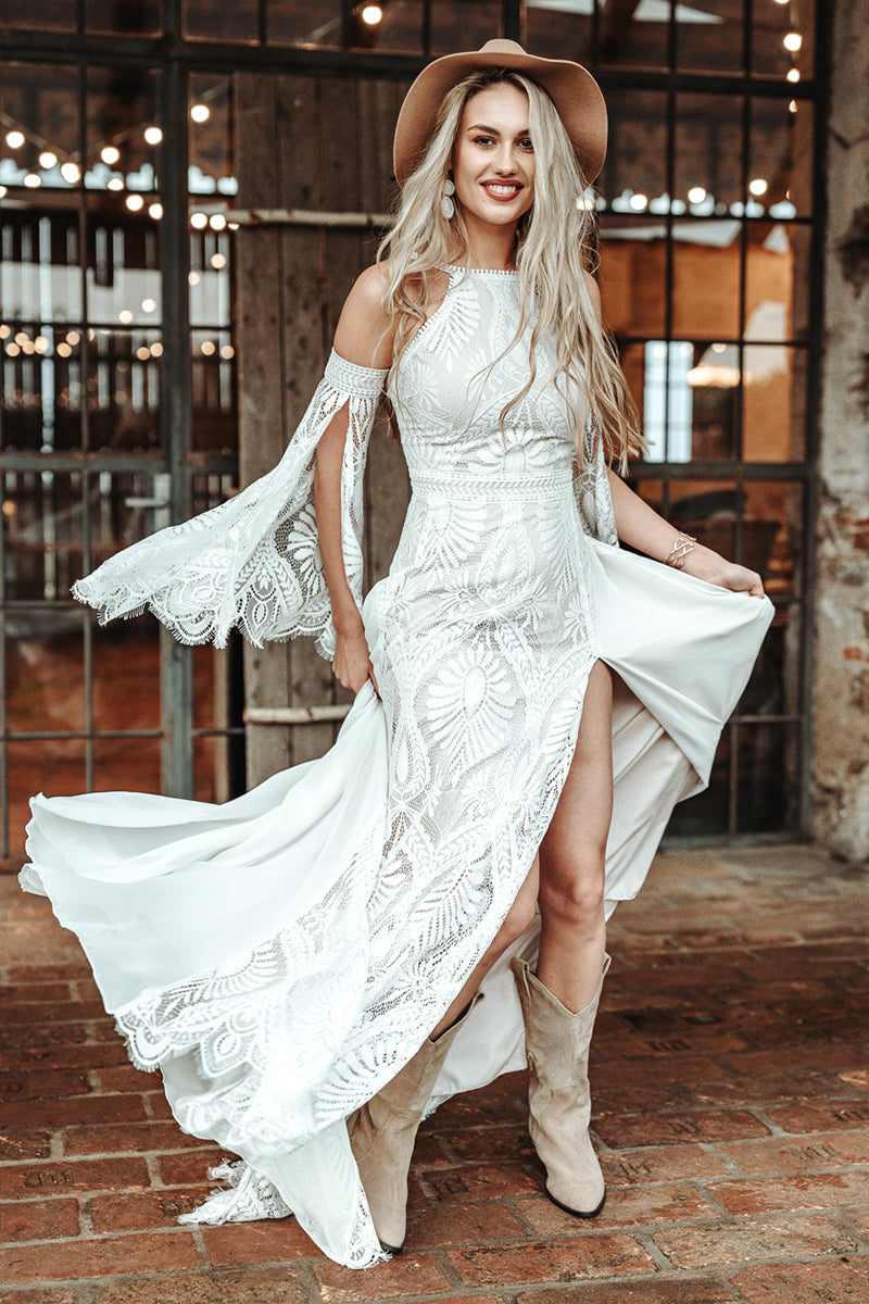 Robe de Mariée Bohème Mousseline