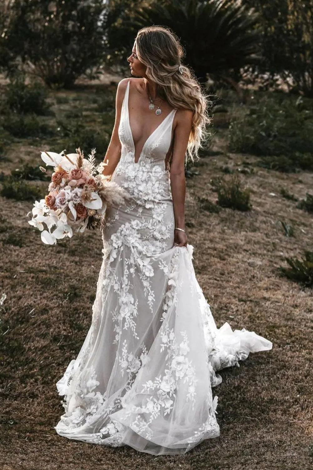 Robe de Mariée Bohème Romantique