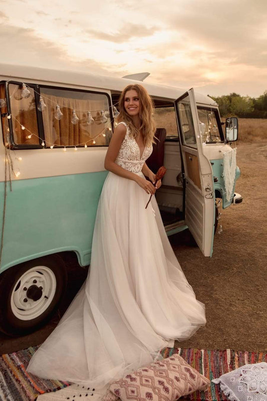 Robe de Mariée Champêtre Chic