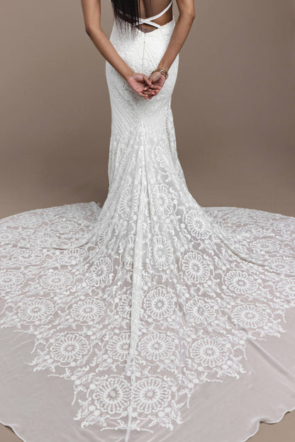 Robe de Mariée Dos Nu Dentelle