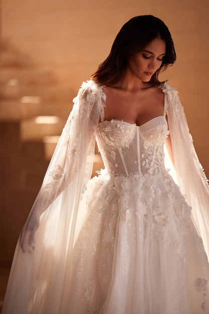 Robe de Mariée Fleurie