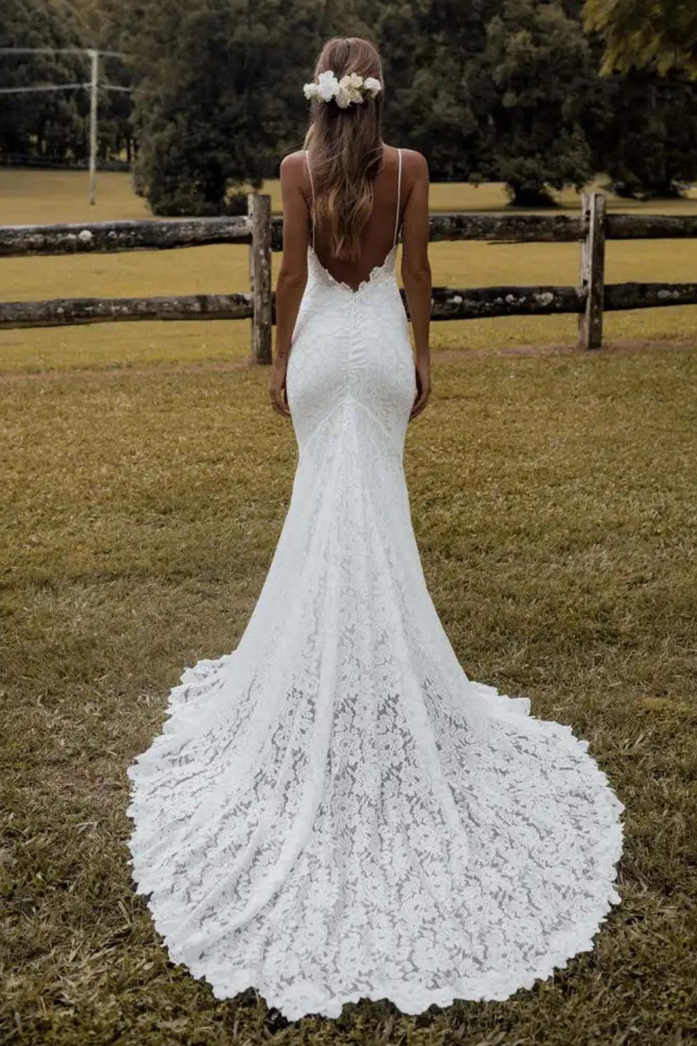 Robe de Mariée Fleurie Dentelle