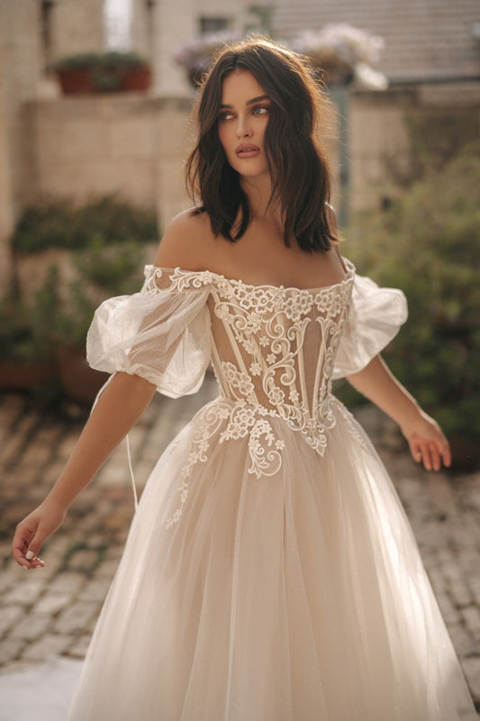 Robe de Mariée Princesse Champêtre