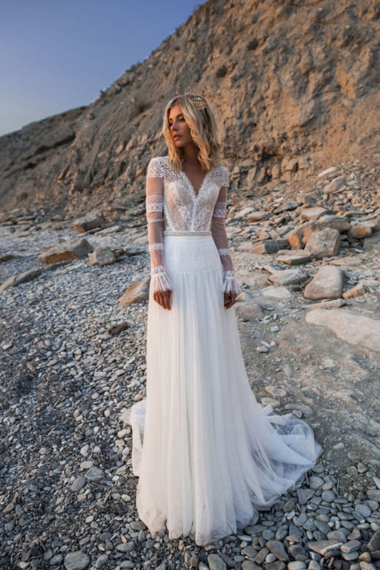 Robe de Mariée Romantique Champêtre