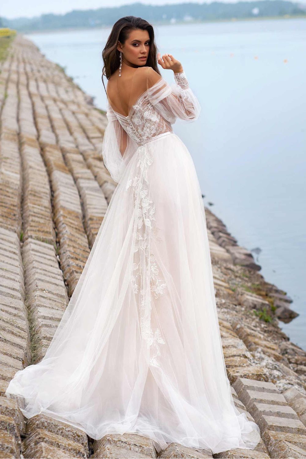 Robe de Mariée Trapèze Bohème