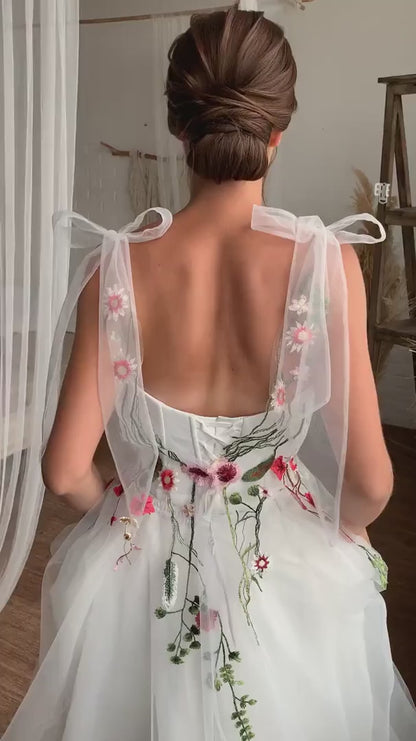 Robe Mariage Champêtre Fleurie